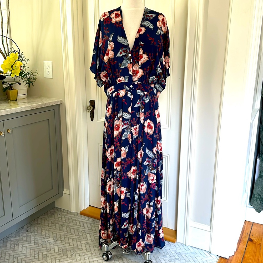 NWT Christy Dawn Lottie Dress in Midnight Anenome - Size XL
